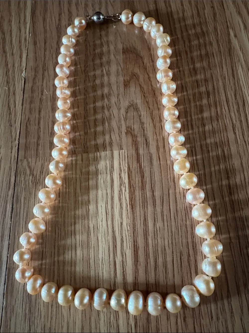 VINTAGE FRESHWATER TINTED PINK PEARL 19